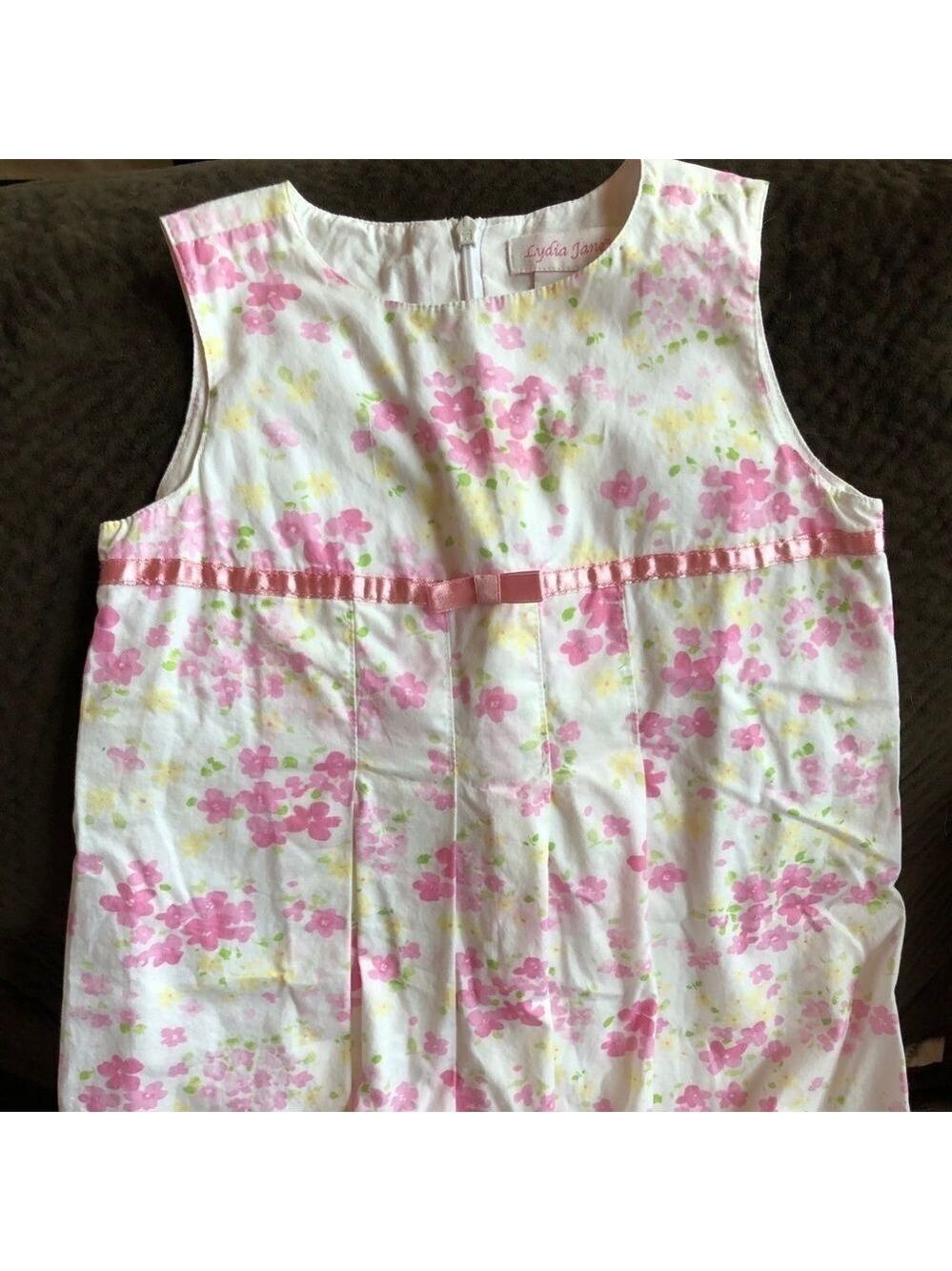 EUC Lydia Jane Girls 4T Floral Sleeveless Dress